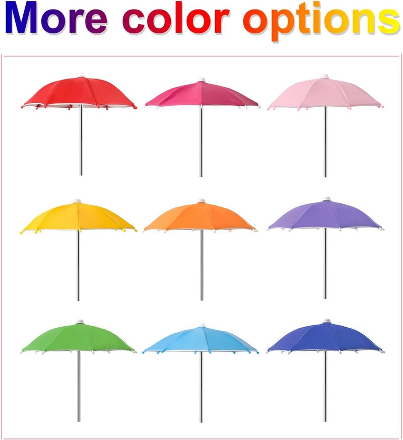 Gnodry Squirrel Picnic Table Feeder Replacement Mini Umbrella for Outside (Orange) - Image 4